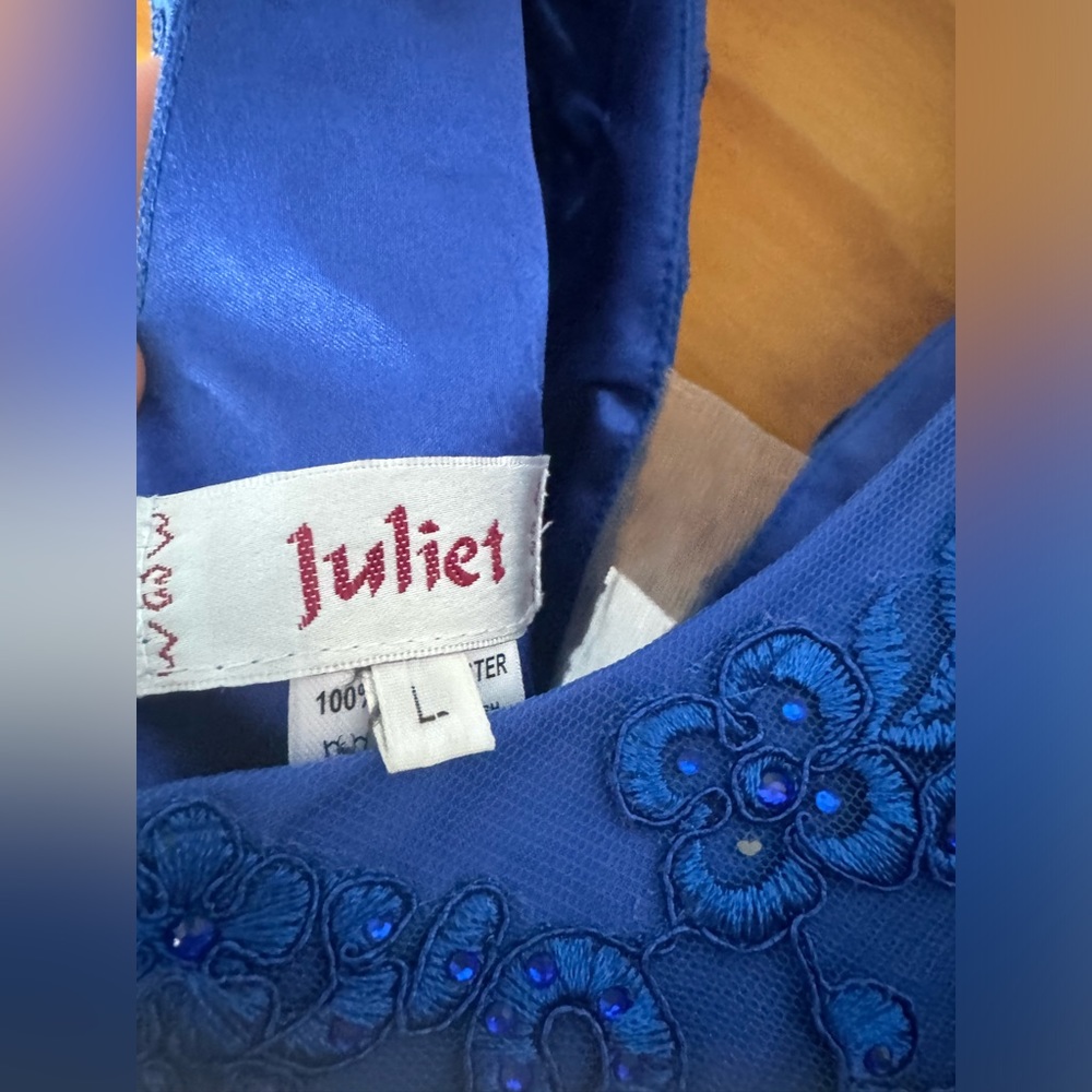 Royal Blue Short Formal Dress - Picture 7 of 9